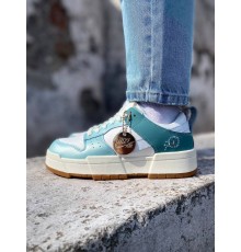 жІночі кросівки nike dunk low white turquoise