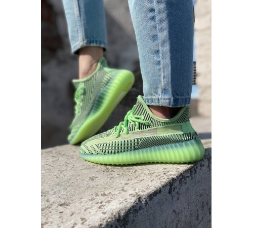 жіночі кросівки adidas yeezy boost 350 лимонні