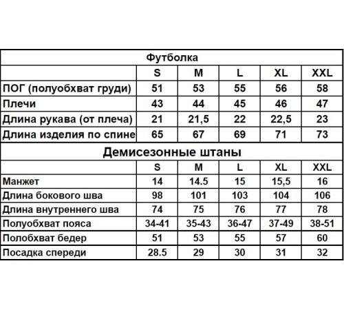 Базові однотонні штани чорні (двонитка) + футболка біла