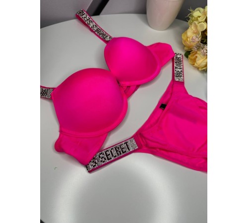 Комплект женский Victoria’s Secret Rhinestone Pink kk048