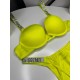 Комплект женский Victoria’s Secret Rhinestone Yellow kk050