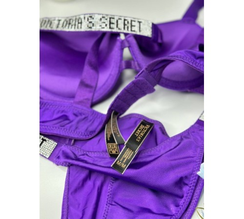 Комплект женский Victoria’s Secret Rhinestone Dark Violet