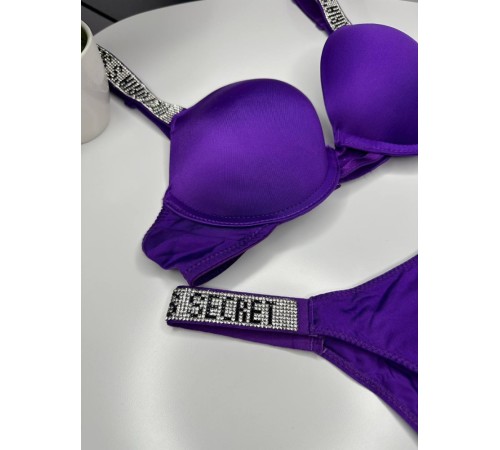 Комплект женский Victoria’s Secret Rhinestone Dark Violet