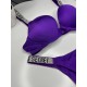 Комплект женский Victoria’s Secret Rhinestone Dark Violet