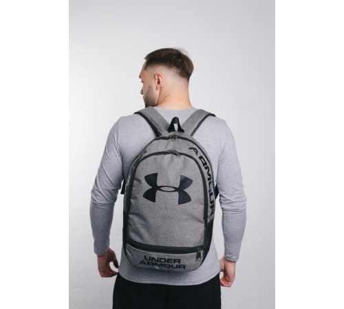 Рюкзак сірий меланж (велике лого) Under Armour