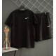 Шорти Nike білий лого + футболка Nike чорна RD171/RD206