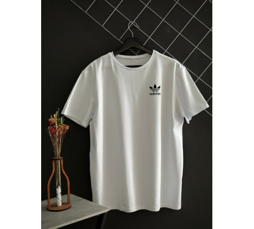 Шорти Adidas білий лого + футболка Adidas біла RD181/RD212