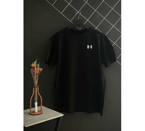 Шорти Under Armour білий лого + футболка Under Armour чорна RD189/RD218