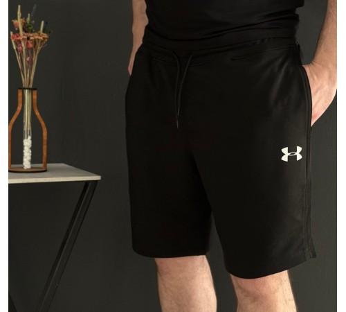 Шорти Under Armour білий лого + футболка Under Armour чорна RD189/RD218