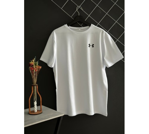 Шорти Under Armour білий лого + футболка Under Armour біла RD190/RD218