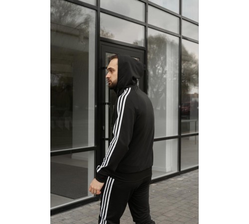 Костюм Adidas чорний + барсетка у подарунок