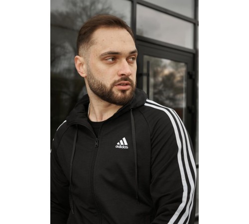 Костюм Adidas чорний + барсетка у подарунок