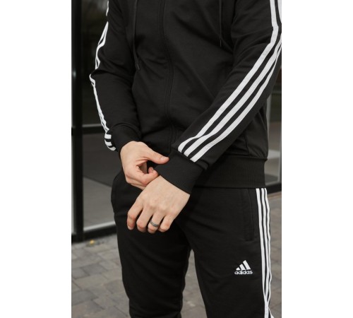 Костюм Adidas чорний + барсетка у подарунок