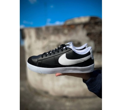 Чоловічі кросівки nike blazer low black white