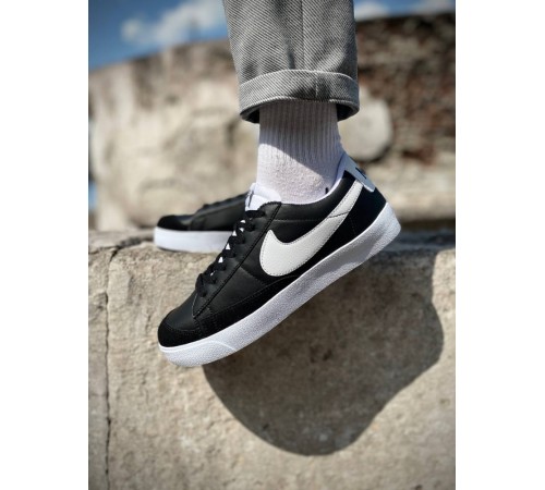 Чоловічі кросівки nike blazer low black white