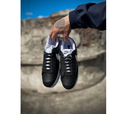 Чоловічі кросівки nike blazer low black white