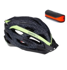 Набір шолом велосипедний Onride Grip M 55-58 Black/Green + мигалка Onride Slit 6936116100865