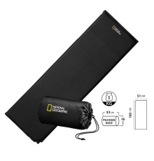 Cамонадувний каремат National Geographic Sleeping Matt 183x51x2 cм black