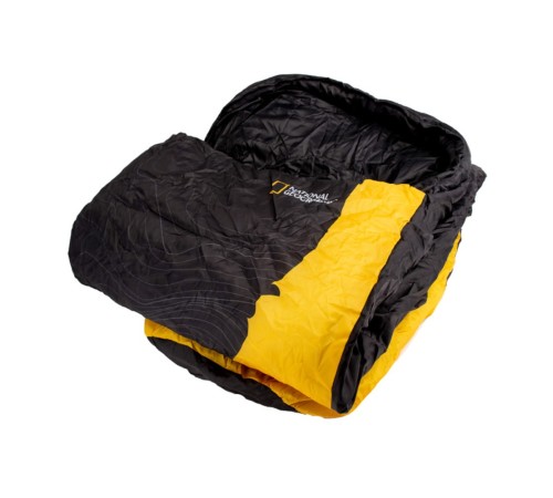 Спальний мішок National Geographic Sleeping Bag 230 x 74 cм black/yellow