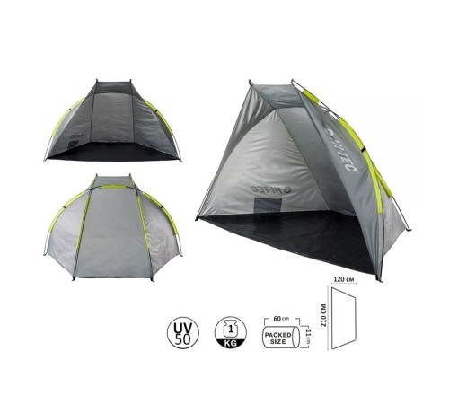 Намет відкритий Hi-Tec Bishelter 210 x 120 cм Light-Grey Lime