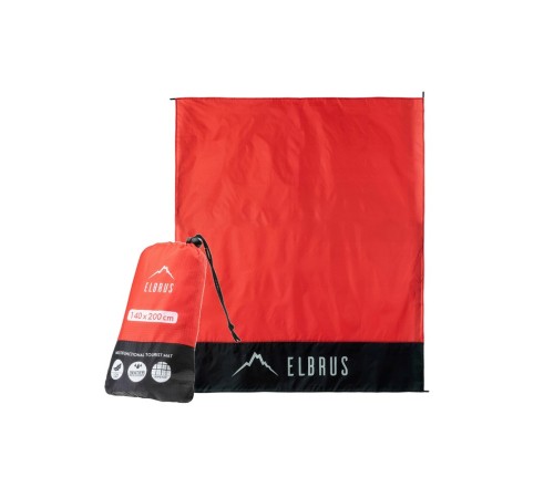 Килимок туристичний Elbrus Alpido Ripstop 200x140 cм Red-Black (EBS-ALPD-RD)