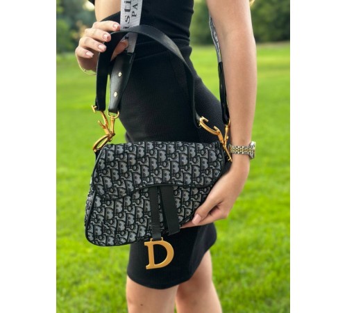 Жіноча сумка Dior 23*21*9 сіра