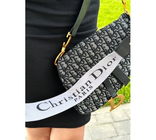 Жіноча сумка Dior 23*21*9 сіра