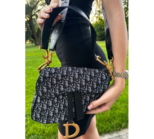 Жіноча сумка Dior 23*21*9 сіра