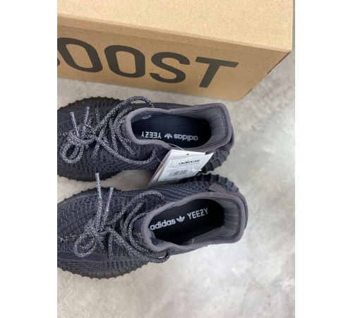 Кроссовки Adidas Yeezy Boost Black  черные  V2 non reflective ob191