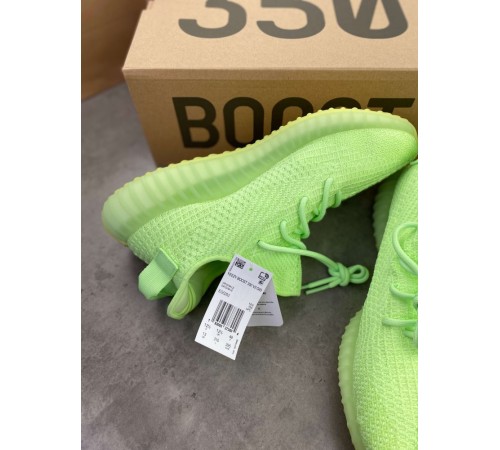 Кроссовки Adidas Yeezy Boost 350 V2 Glow зеленые ob291