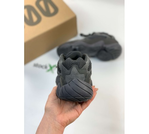 Кроссовки Adidas Yeezy 500 Utility Black черные ob366