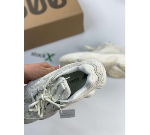 Кроссовки Adidas Yeezy 500 Bone White бежевые ob367