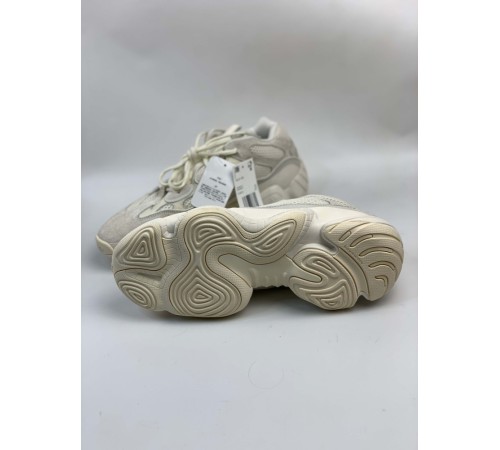 Кроссовки Adidas Yeezy 500 Bone White бежевые ob367