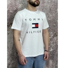 Футболка Tommy Hilfiger біла (вел. лого)