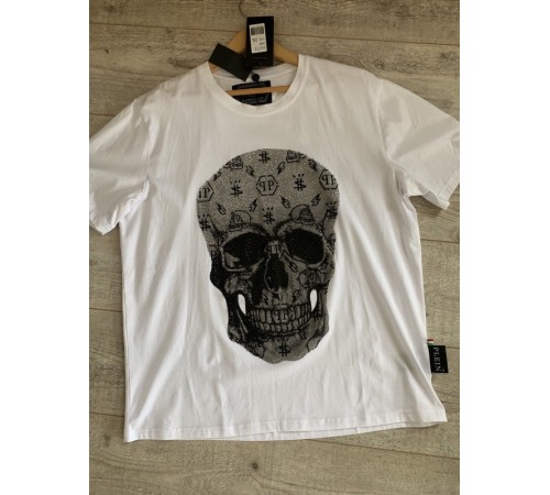 Футболка Philipp plein scull tc 4343 white