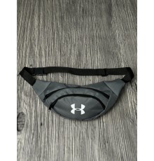 Бананка Under Armour сіра біле лого