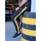 Утеплённые штаны Off White Yellow Stripe Черные