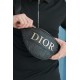 Бананка з шкірозамінника Dior чорна