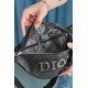 Бананка з шкірозамінника Dior чорна