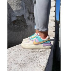 Жіночі кросівки Nike air force 1 shadow beige purple