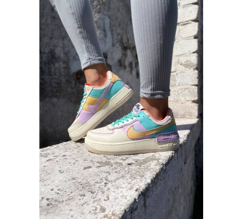 Жіночі кросівки Nike air force 1 shadow beige purple