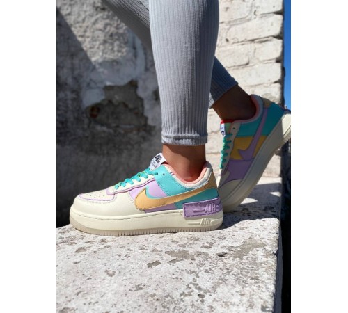 Жіночі кросівки Nike air force 1 shadow beige purple