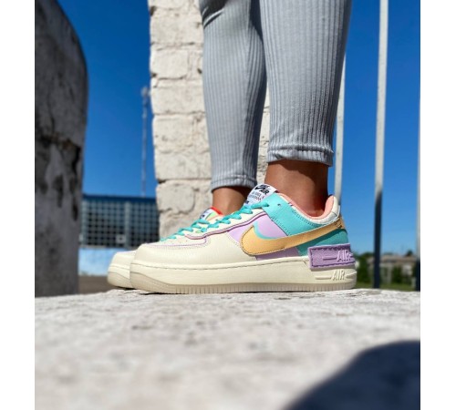 Жіночі кросівки Nike air force 1 shadow beige purple