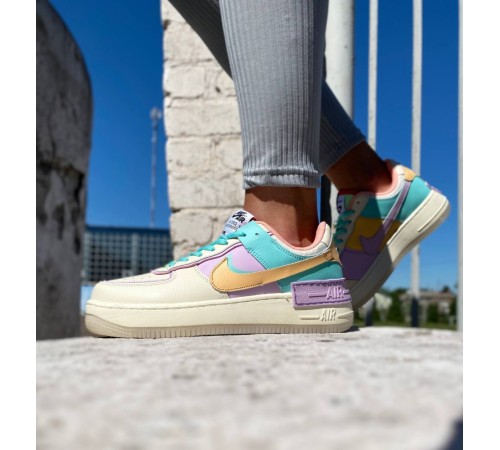 Жіночі кросівки Nike air force 1 shadow beige purple