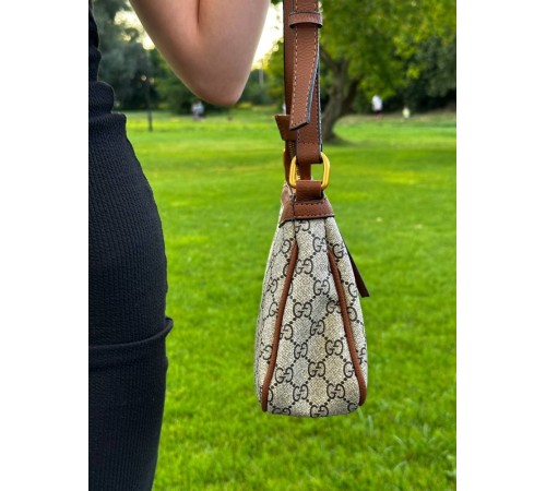 Жіноча сумка Gucci Aphrodite Shoulder Bag Brown Leather