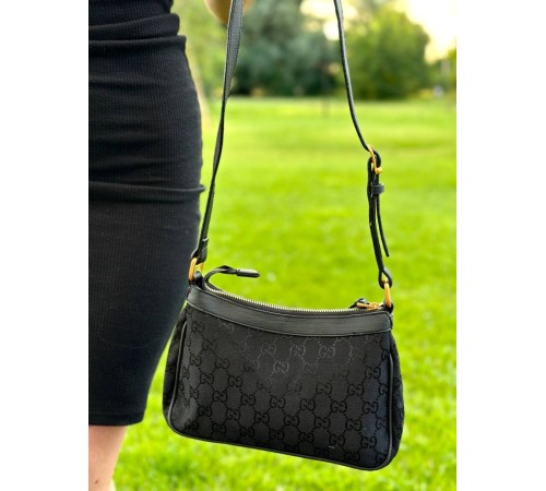 Жіноча сумка Gucci Aphrodite Shoulder Bag Grey \ black