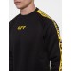 Свитшот утепленный OFF WHITE черный