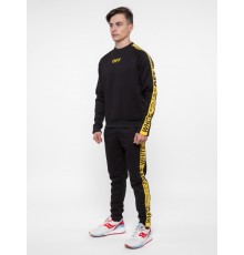 Спортивные штаны утепленные OFF WHITE черный