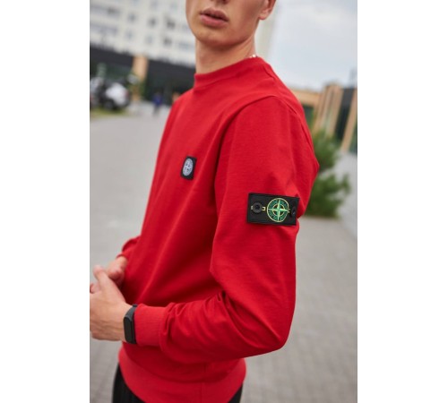 Комплект костюм Stone Island красный свитшот и 2 пары носков