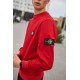 Комплект костюм Stone Island красный свитшот и 2 пары носков